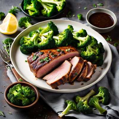 Air Fryer Dry-rubbed Pork Tenderloin With Broccoli
