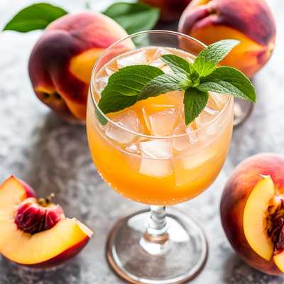 Peach Bourbon Smash
