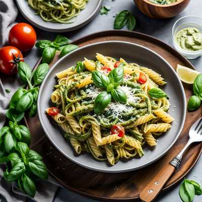Veggie Pesto Pasta