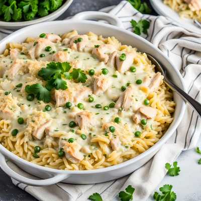 Chicken Alfredo Rice Casserole