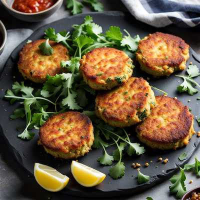 Crabby Crusted Chickpea Cakes