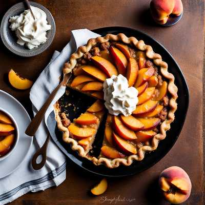 Streusel Peach Pie