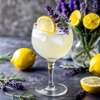 Lemon Lavender Gin Fizz