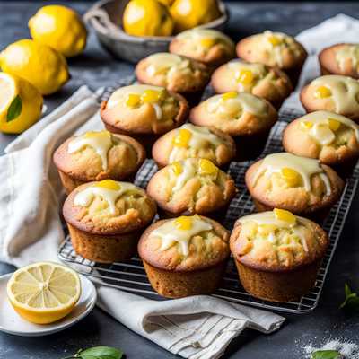 Lemon Pound Cake Muffins