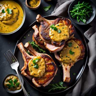 Pork Chops With Mustard Sauce