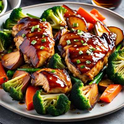 Baked Teriyaki Chicken And Vegetables