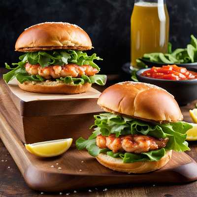 Shrimp Patty Sandwiches