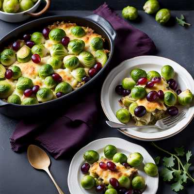 Brussels Sprouts And Grapes Au Gratin