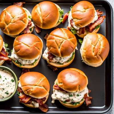 Chicken Bacon Ranch Sliders