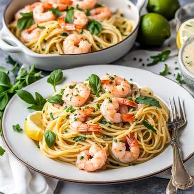 Creamy Lemon Shrimp Pasta