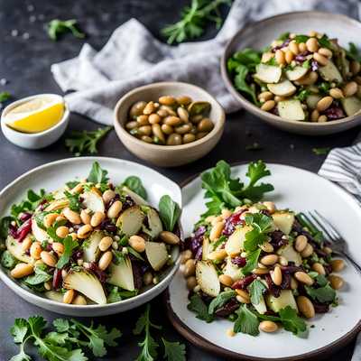 Crispy Artichoke White Bean Salad