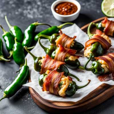 Bacon Wrapped Jalapeno Poppers